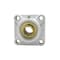 Ami Bearings SINGLE ROW BALL BEARING - 15MM ZINC WIDE SET SCREW BLACK 4-BOLT FLANGE UCFPL202MZ2B - alternate 1